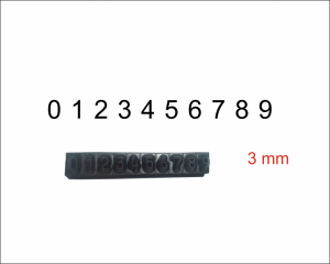 Números  para datador Absolute (0 a 9) 3mm
